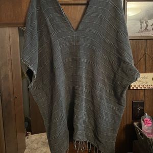 Handloom poncho. Worn once, excellent condition, smoke free home